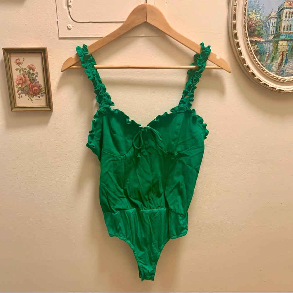 Emerald Green Francessca’s Corset Bodysuit